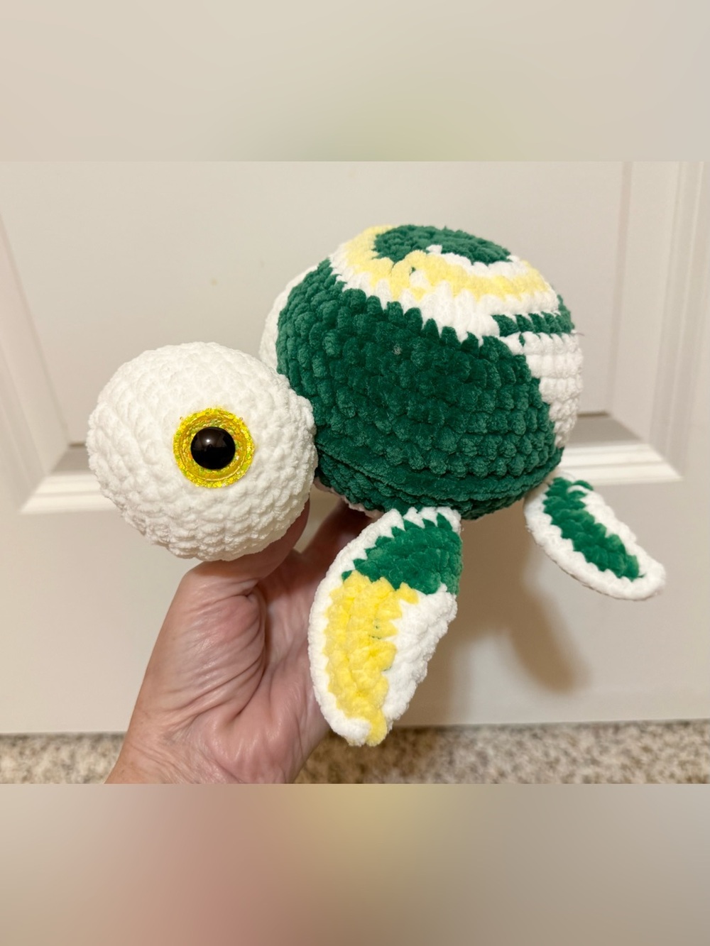 Handmade Crochet Turtle Stuffed Animal Plush Toy meet Green Bay